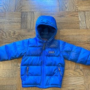 Patagonia Hi-Loft Down Sweater Hoody Sz 6-12 mo